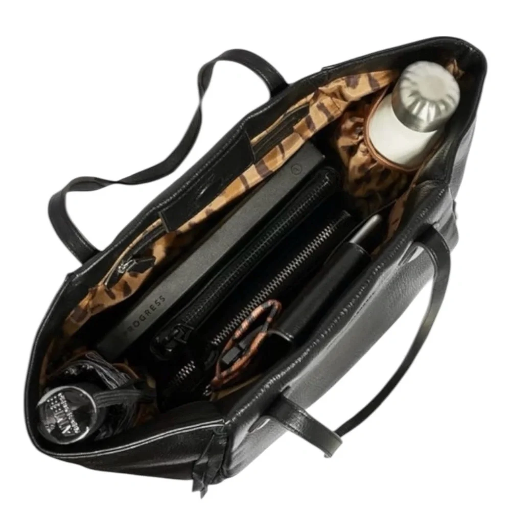 AIMEE KESTENBERG Leather Chelsea Tote Bag in Classic Black NWT!!!! - Picture 2 of 11